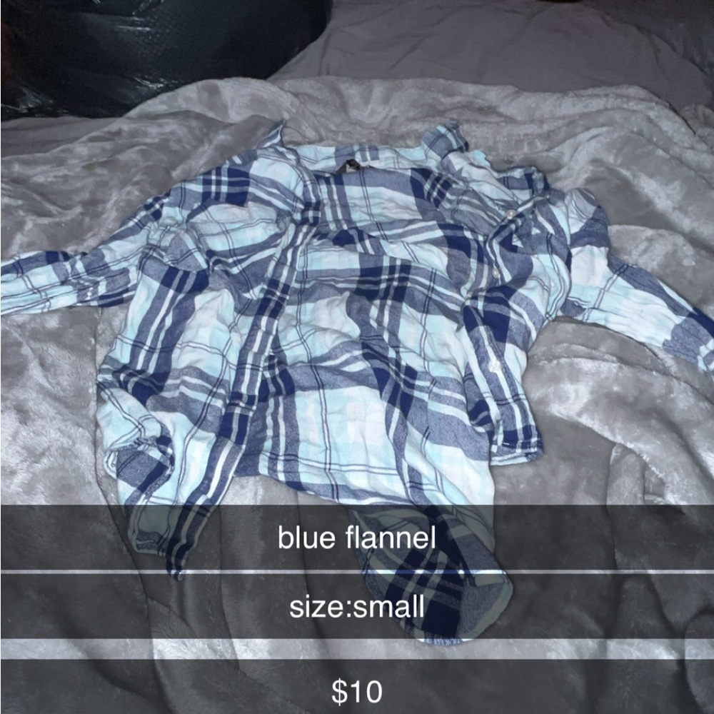 Blue Flannel Kids Shirt